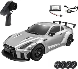 MN-268 1/16 Scale RC Drift Car, 2.4G Full-Proportional Control RWD RC Sport Car with Gyro & LED Light, RC Racing Toy for Hobbyists - RTR