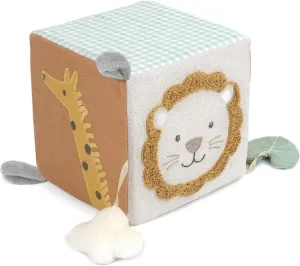 MON AMI Safari Activity Cube for Toddlers – 5.5x5.5x5.5”, Montessori Toys for Babies & Toddlers, Sensory Interactive Learning Toys
