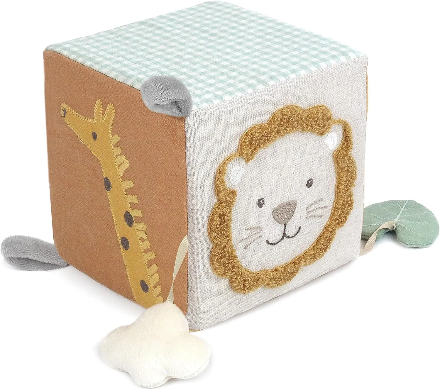 MON AMI Safari Activity Cube for Toddlers – 5.5x5.5x5.5”, Montessori Toys for Babies & Toddlers, Sensory Interactive Learning Toys