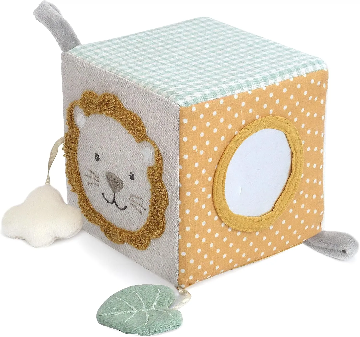 MON AMI Safari Activity Cube for Toddlers – 5.5x5.5x5.5”, Montessori Toys for Babies & Toddlers, Sensory Interactive Learning Toys