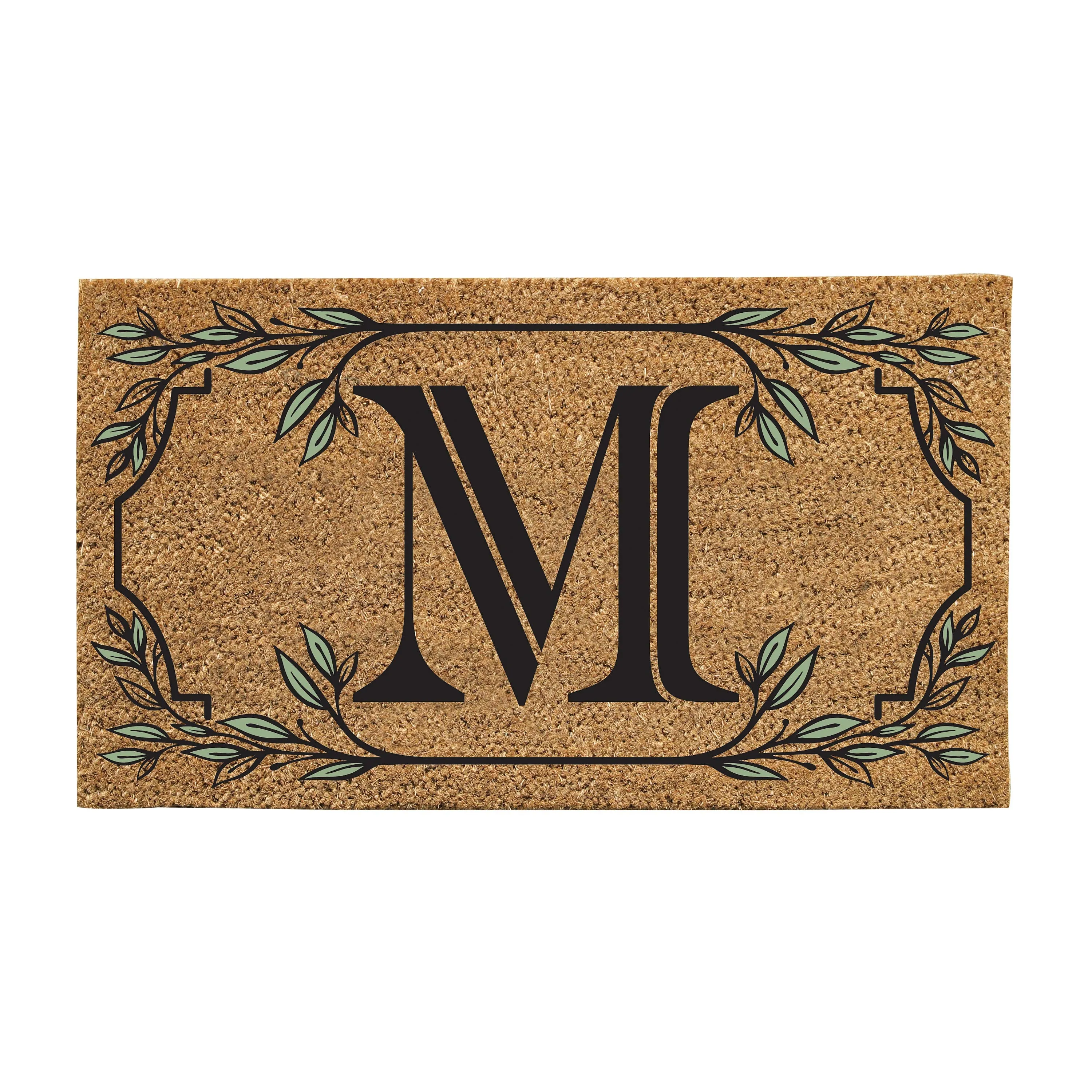 Monogram Coir Mat, Letter  "M"