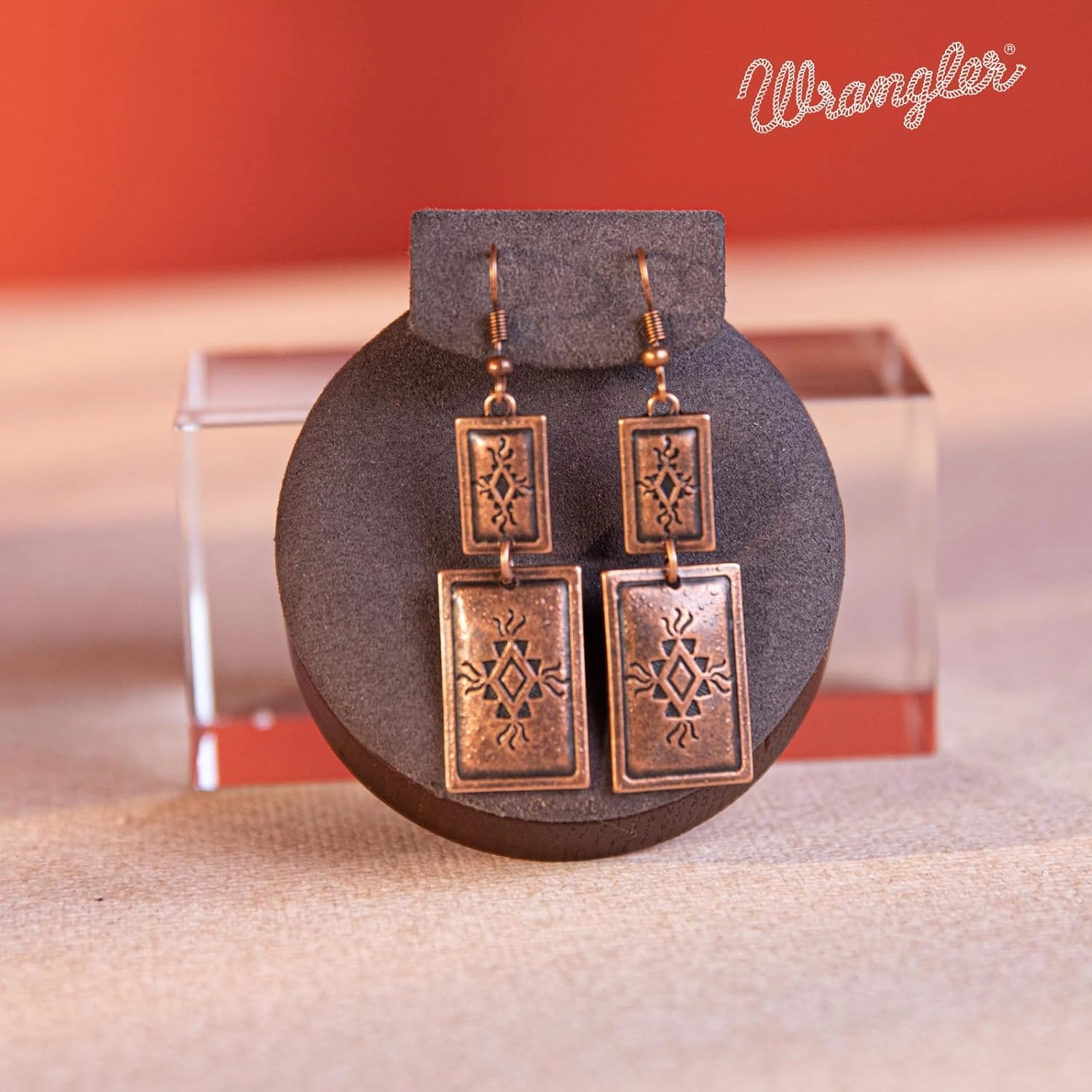 Montana West Wrangler 3 Pieces Jewelry Set for Women Western Cowgirl Necklace Earring Set.