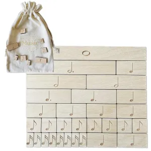 Montessori inspired music notes | music manipulative | Music theory learning toy | Piano learning tools