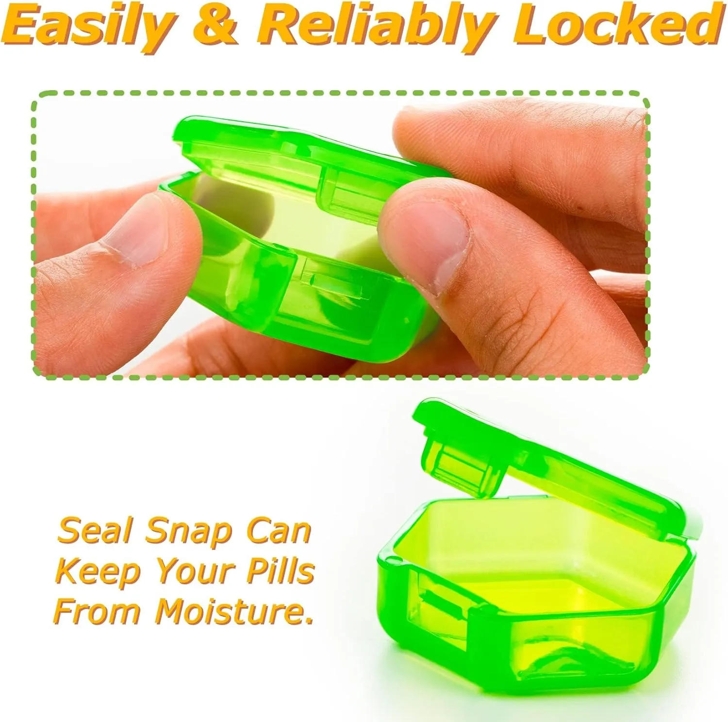 Monthly Pill Organizer 1-Time a-Day: 30 Day Pill Organizer with Labels, Portable Monthly Pill Box, Month Pill Holder ith Portable Zipper Bag for Vitamin, Medicine, Fish Oil, Supplements
