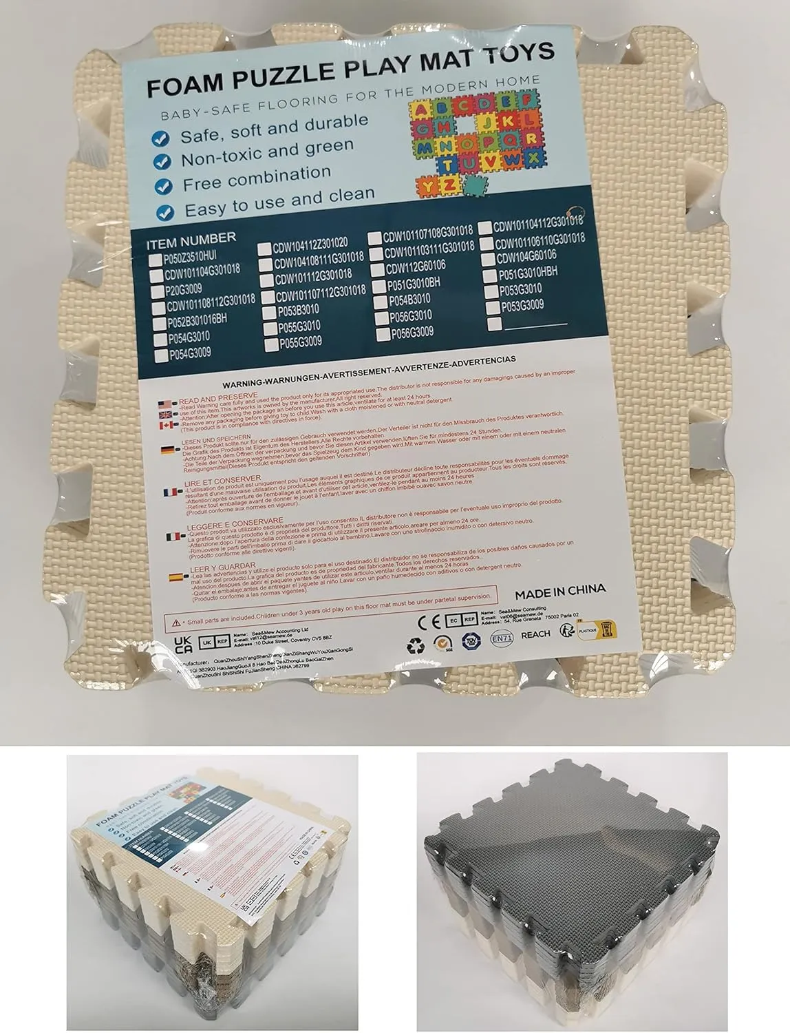 MQIAOHAM 18 pcs White-Coffee-Beige Waterproof Indoor Best Yard Thick Antiskid Cushion Safety Tile Activity Boys Protector Non Slip Exercise Safe 101106110