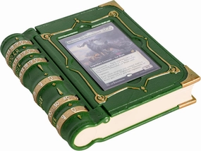 MTG Commander EDH Command Zone/Tray for Magic The Gathering -With Damage, Cast & Life Counters. Store your Commander Deck's Dice & Tokens inside (up to 30 Sleeved Cards)- MTG Accessories Gift. (Green)