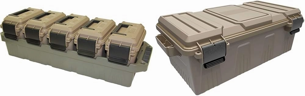 MTM AC5C 5-Can Ammo Mini Box | Rugged Tactical Ammo Crate for Multi-Caliber Storage and Transport