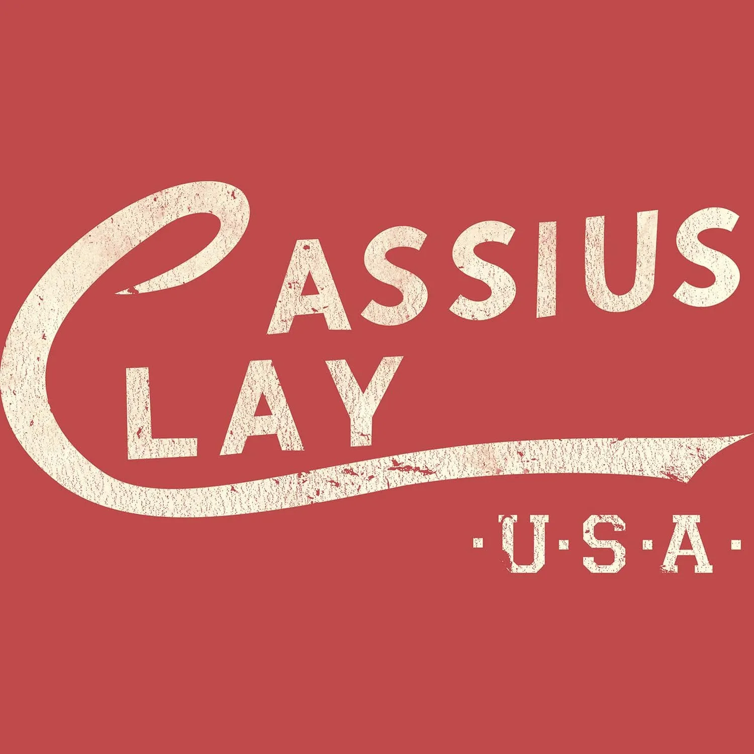 Muhammad Ali Cassius Clay Logo Gray Heather Adult T-Shirt Tee