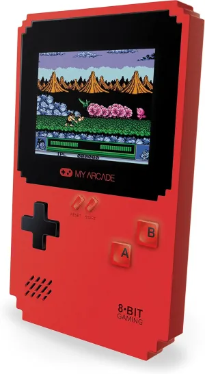 My Arcade Pixel Classic - Handheld Gaming System - 300 Retro Style Games Plus 8 Data East Classics - Lightweight Compact Size - Battery or Micro USB Powered - Full Color Display - Headphone Jack