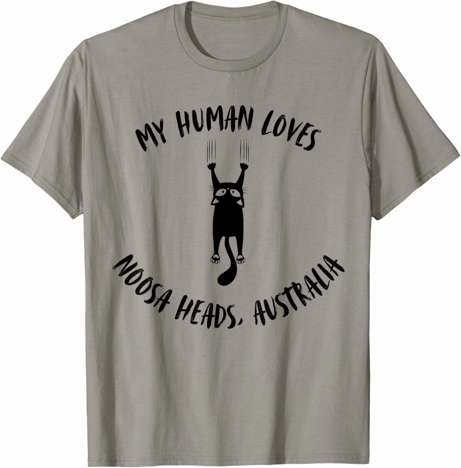 My Human Loves Noosa Heads, Australia - Cat Parent Vacation T-Shirt