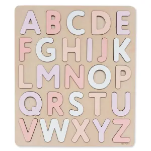 Natural Wooden Alphabet Puzzle, Educational Toy, Montessori Toy, ABC Learning, Preschool Toys