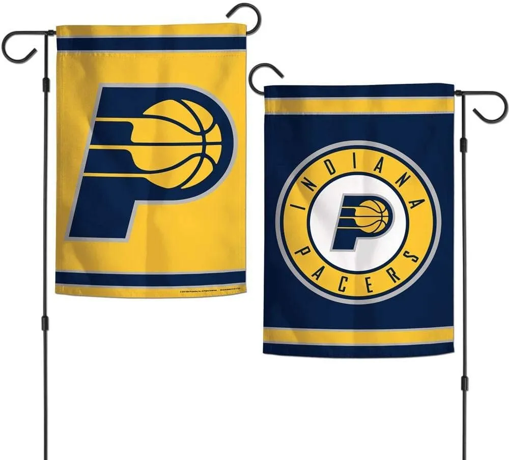 NBA Indiana Pacers Flag12x18 Garden Style 2 Sided Flag, Team Colors, One Size
