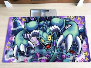 New Mlikemat Playmat Toon Summoned Skull TCG CCG OCG Trading Card Game Mat with Zones   Free Bag (ZD014-751-A)