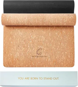 Non Slip, Non Toxic, Premium Thick Cork Yoga Mat with Eco-Friendly, Organic, Vegan Cork, Sustainable Material, Hot Yoga Mat, Chemical Free 4MM 72” x 26” TheCorkCollective(Plain)