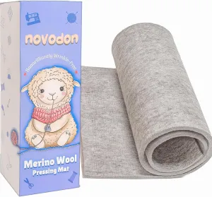 Novodon Merino Wool Pressing Mat for Quilting 22" x 60" 100% Wool Pressing Mat for Quilting and Ironing