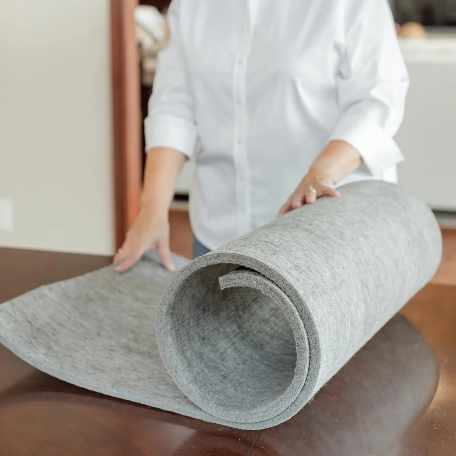 Novodon Merino Wool Pressing Mat for Quilting 22" x 60" 100% Wool Pressing Mat for Quilting and Ironing