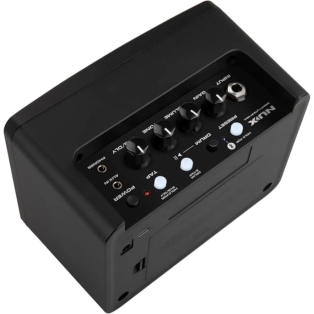 NUX Mighty Lite BT MKII Portable Desktop Modeling Guitar Amp for Guitars and Basses