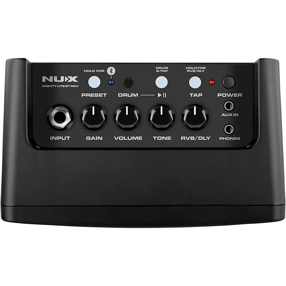 NUX Mighty Lite BT MKII Portable Desktop Modeling Guitar Amp for Guitars and Basses