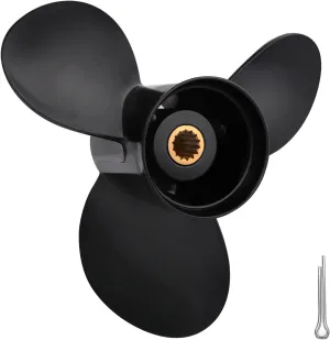 OEM Upgrade Aluminum Boat Propeller Fit BRP Johnson Evinrude OMC Stern Drive 15-35 HP 14 Spline Tooth RH