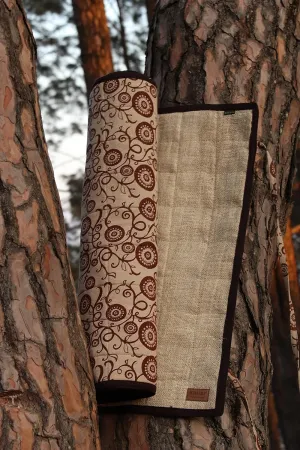 Organic Hemp Yoga Mat, 100% Handmade, Eco-Friendly, Natural and Biodegradable, multipurpose yoga mat.