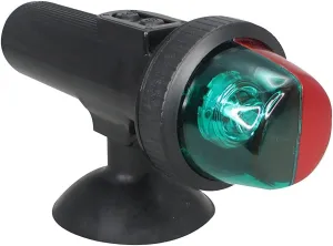 Pactrade Marine Boat LED Portable Bi-Color Port/Starboard inflatables Navigation Light Battery Operated Suction Mount