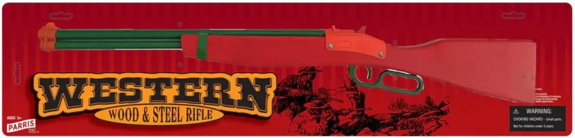 PARRIS CLASSIC QUALITY TOYS EST. 1936 Saddle Toy Rifle Colored, 31-inch Long