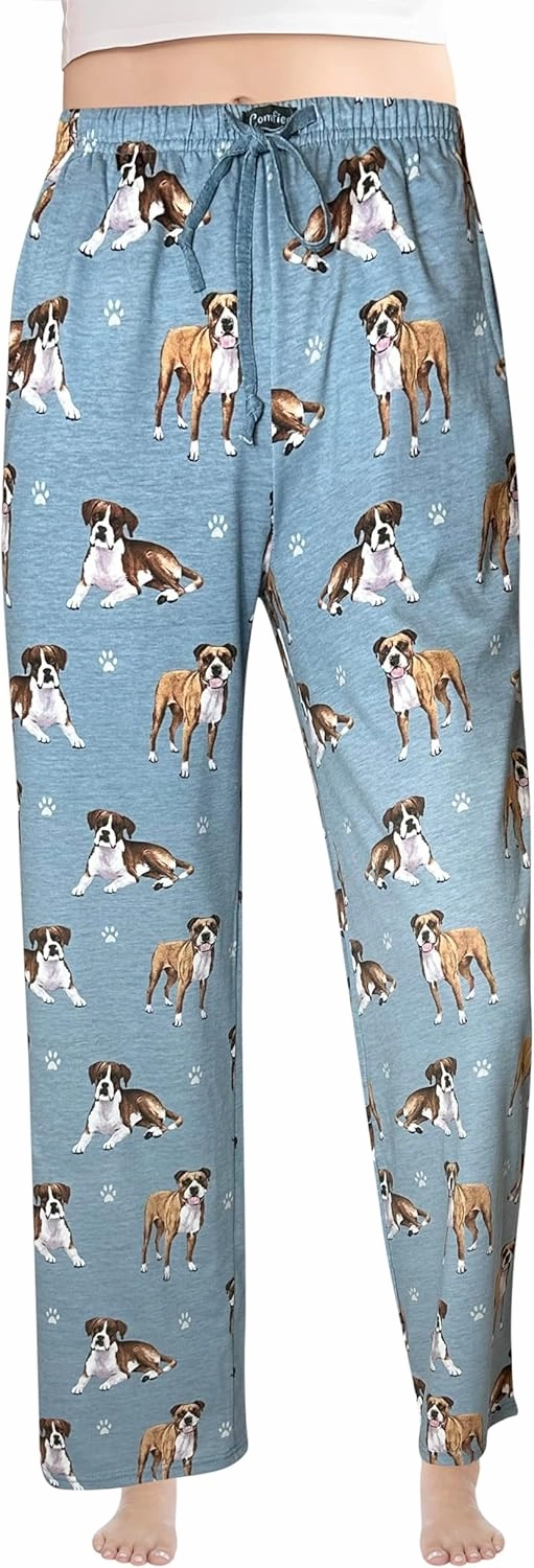 Pet Lover Pajama Pants – New Cotton Blend - All Season - Comfort Fit Lounge Pants for Women and Men - 27 Breeds Available