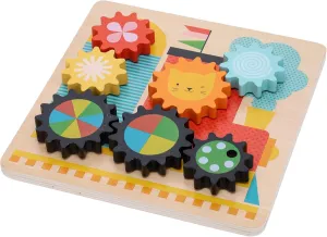 Petit Collage Busy Train Wooden Twist Puzzle
