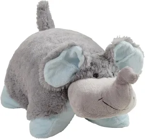 Pillow Pets Originals Nutty Elephant 18" Stuffed Animal Plush Toy,Grey,1 Count (Pack of 1)
