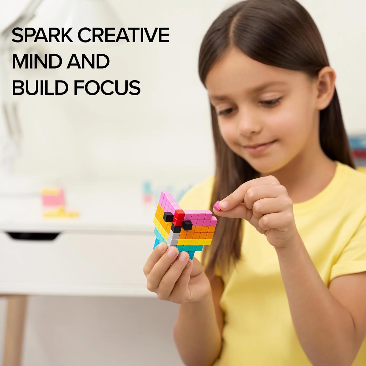 PIXIO Flags - Magnetic Building Blocks for Kids Over 6 Years, Pixel Art, STEM Magnet Toys for Kids Ages 8-12, Portable Magnetic Blocks for Creativity - 162 pcs