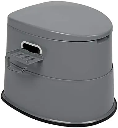 Portable Camping Toilet with Removable Inner Bowl and Removable Paper Holder Lightweight Outdoor Indoor Toilet for Camping, Hiking, RV, Bedroom and Living Room