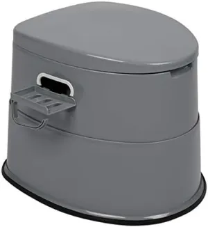 Portable Camping Toilet with Removable Inner Bowl and Removable Paper Holder Lightweight Outdoor Indoor Toilet for Camping, Hiking, RV, Bedroom and Living Room