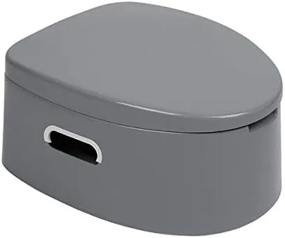 Portable Camping Toilet with Removable Inner Bowl and Removable Paper Holder Lightweight Outdoor Indoor Toilet for Camping, Hiking, RV, Bedroom and Living Room