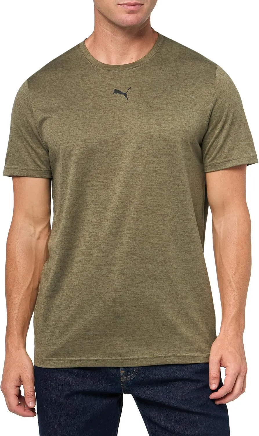 PUMA Men's Train All Day Essentials Small Cat T-Shirt