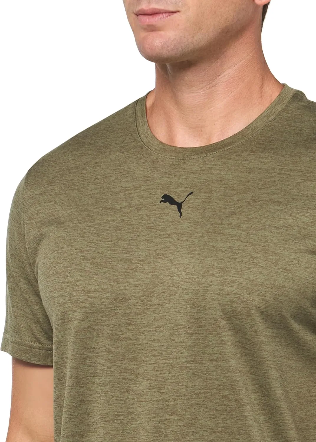 PUMA Men's Train All Day Essentials Small Cat T-Shirt