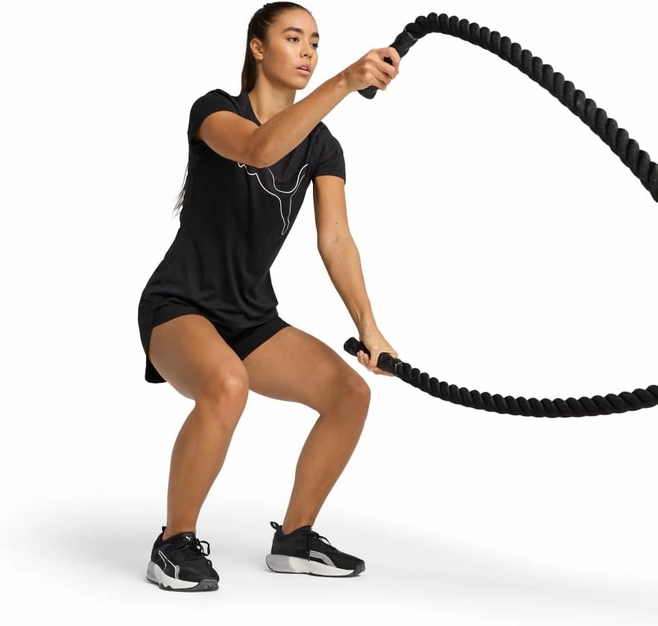 PUMA Women's Train All Day Essential Logo T-Shirt