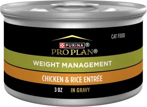 Purina Pro Plan Adult Weight Management Chicken and Rice Entree in Gravy Wet Cat Food