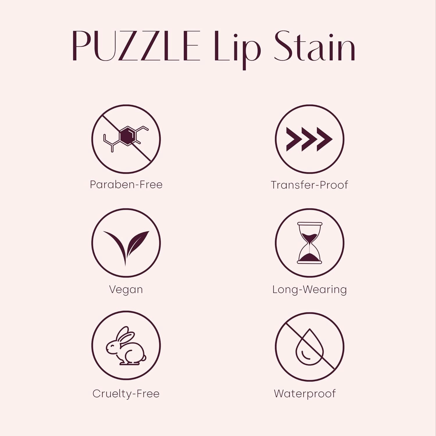 PUZZLE Lip Stain | Matte Finish, Long-Lasting, Buildable, Bold, Waterproof, Weightless, Cruelty-Free, Vegan, Paraben-Free, High Pigment Color (Nailed It | Deep Magenta)