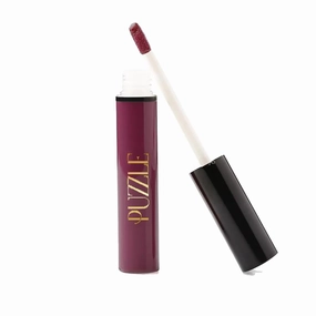 PUZZLE Lip Stain | Matte Finish, Long-Lasting, Buildable, Bold, Waterproof, Weightless, Cruelty-Free, Vegan, Paraben-Free, High Pigment Color (Rumors | Deep Purple)