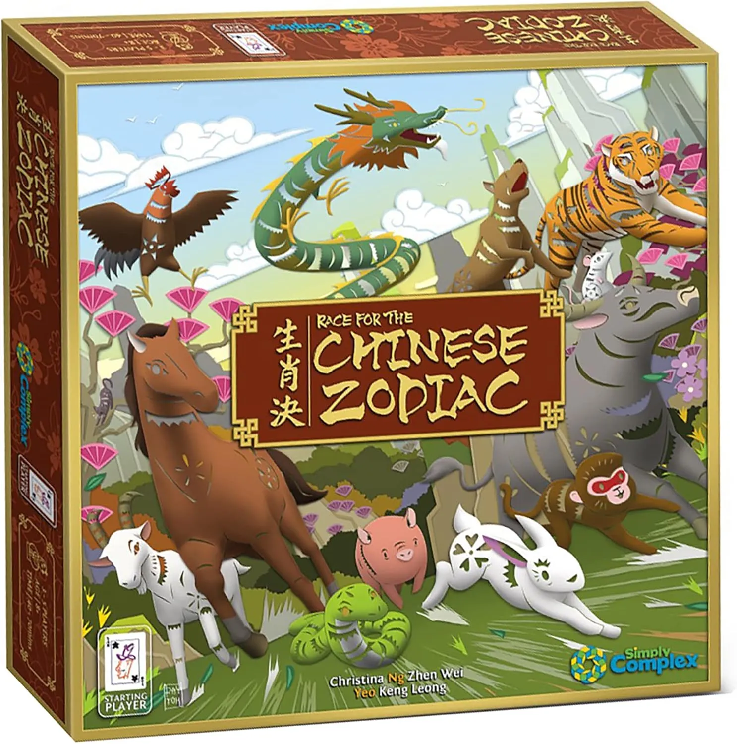 Race for The Chinese Zodiac - Interactive Simultaneous Card Game, 3-5 Players, Ages 8 , 40 to 70 Min