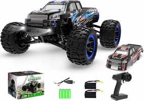 RACENT RC Truck 1:16 4x4 All Terrain RC Car 40KPH High Speed Remote Control Cars for Boys, Off-Road Monster Truck with 2.4Ghz Radio Control, 2 Batteries, Gifts for Kids Adults