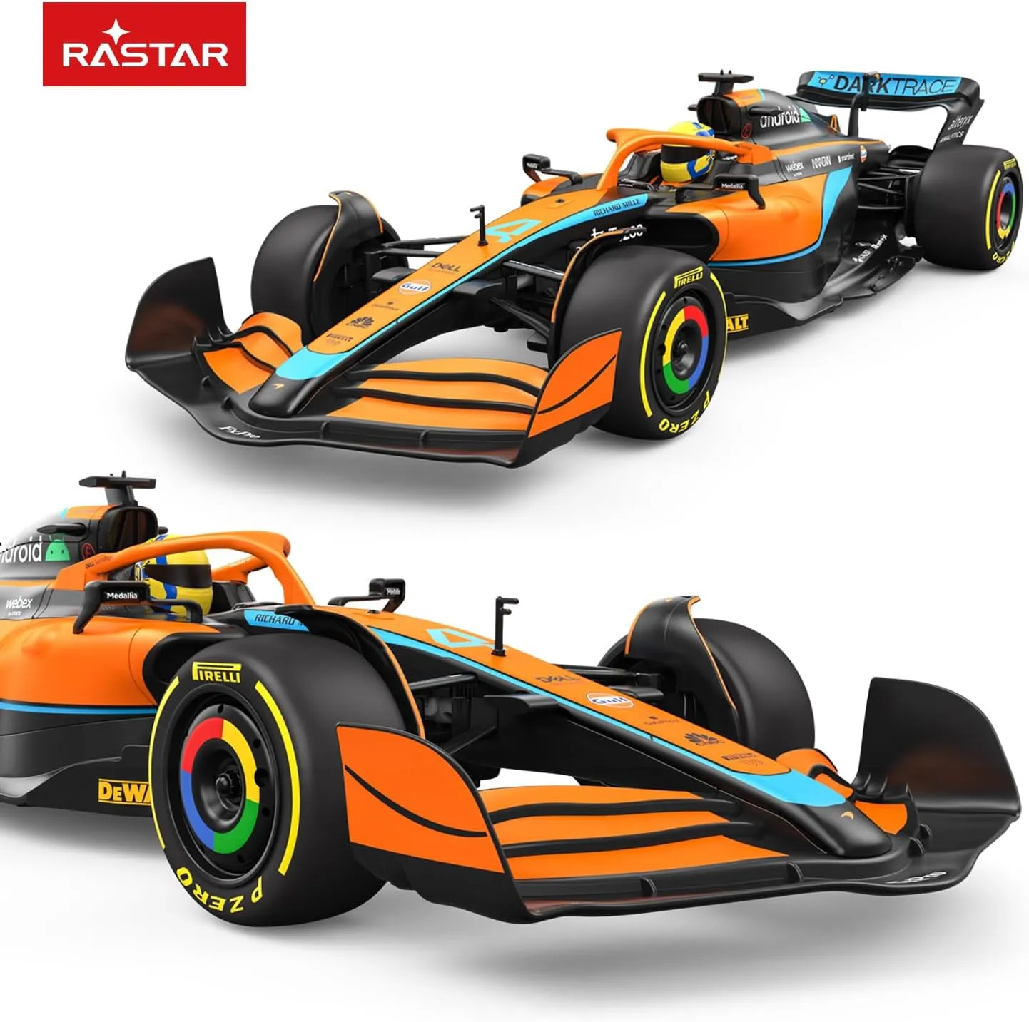 RASTAR McLaren MCL36 Formula 1 Race RC Car 1/12 Scale McLaren F1 Remote Control Toy Car