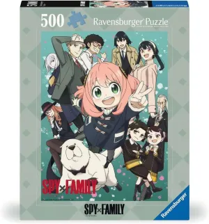 Ravensburger - Spy x Family Puzzle for Adults, 500 Pieces, Gift Idea for Her or Him, Board Game, 49 x 36 cm, 12001198