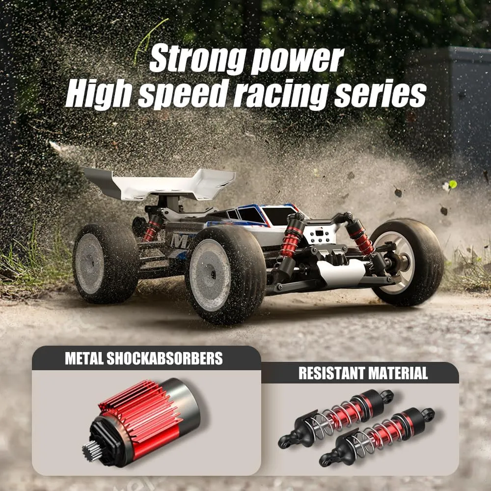 RC Cars for Adults, 4X4 High Speed Motor Professional RC Racing Car, All Terrain Climbing Offroad Waterproof, Gift for Adults (3 Battery/Blue)