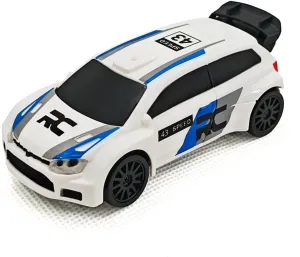 RC Drift Car, 1/43 Scale 2.4G 4WD Full-Proportional Mini Electric Remote Control Racing Sports Car Model with LED Lights, Hobby RC Model Indoor for Adult (RTR Version)