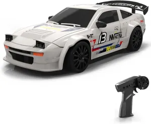 RC Drift Racing Car Model with Lights, 15km/h 1/24 Scale 2.4G Mini Remote Control Electric 4WD High Speed Racing Car Vehicle Toys for Adults Gift - RTR Version