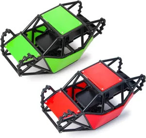 RC Roll Cage Rock Buggy Body Shell for 1/10 Axial SCX10 ll 90046 RC Crawler Car Buggy (Green)