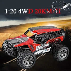 RC Truck 1:18 Scale RC Cars High-Speed Climbing Off-Road Racing 2.4G Remote Control Car Electric Cool Beach Racing Vehicle Educational Car Classic for Kids