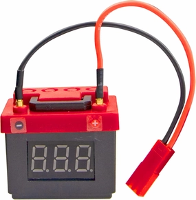 RC Low Voltage Alarm Lipo Battery Tester Simulation Decoration Accessories Compatible with Traxxas TRX4 Axial SCX10 RC4WD D90 Tamiya CC01 Redcat Gen7 1/10 RC Crawler (Black)