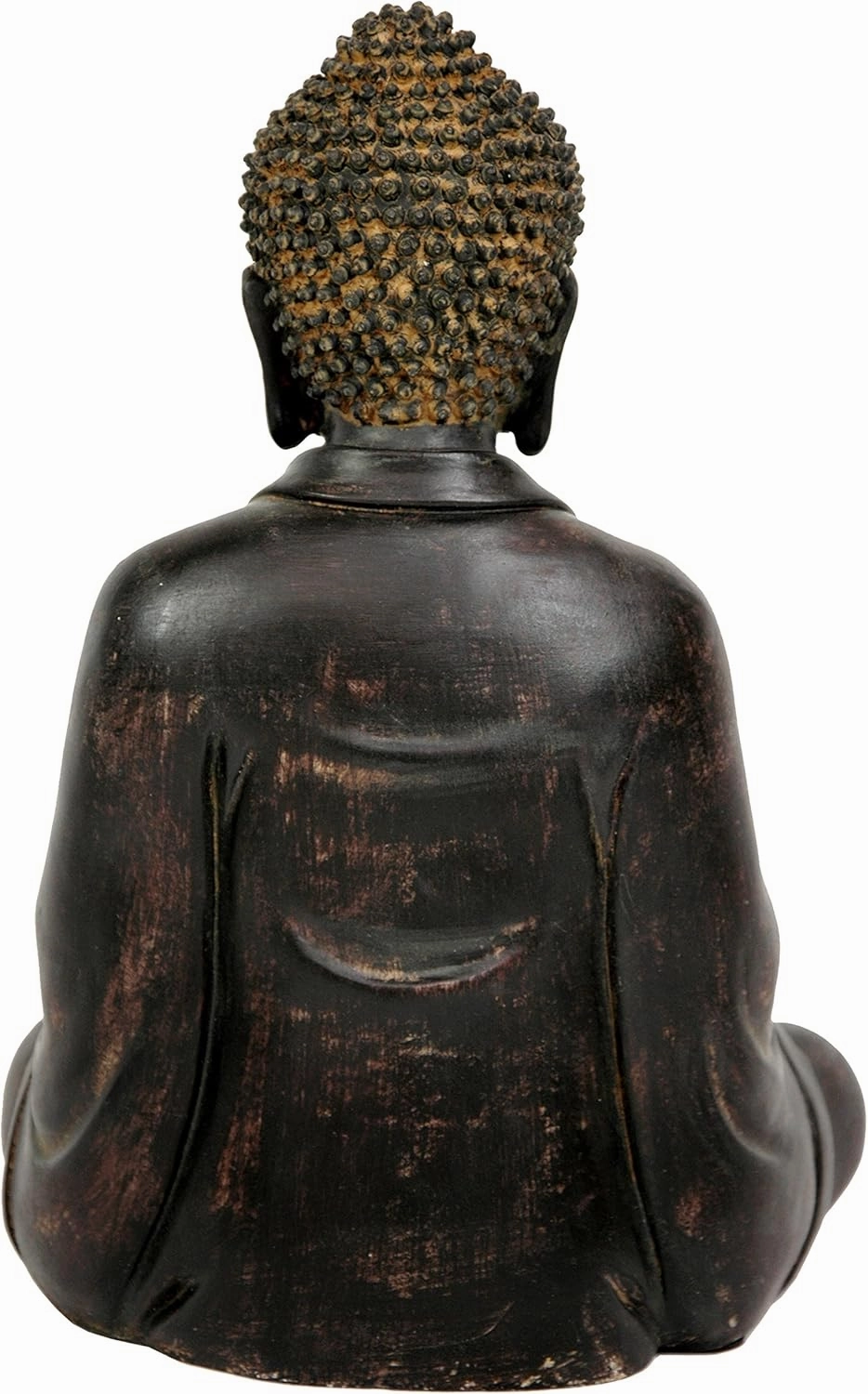 Red Lantern 9" Japanese Sitting Buddha Statue
